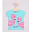 Blusa-Infantil-Flamingos-com-Glitter-Manga-Curta-Verde-Agua-9964684-Verde_Agua_1