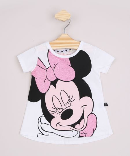 Blusa-Infantil-Ampla-Minnie-com-Glitter-Manga-Curta-Off-White-9967473-Off_White_1