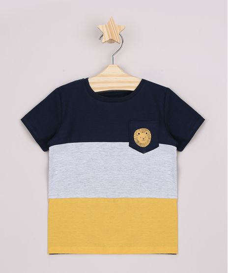 Camiseta-Infantil-com-Recortes-e-Bolso-Manga-Curta-Azul-Marinho-9962997-Azul_Marinho_1