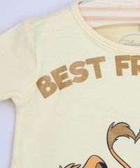 Blusa-Infantil-Ampla-Simba-e-Nala-O-Rei-Leao--Best-Friends--Manga-Curta-Amarelo-9969035-Amarelo_4