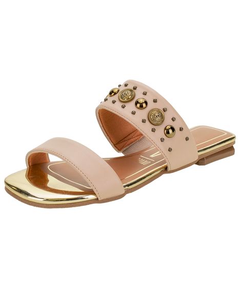 sandália feminina rasteira vizzano