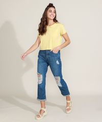 Calca-Jeans-Feminina-Ciclos-Mom-Cintura-Super-Alta-Destroyed-Certificacao-C2C™-Azul-Escuro-9956800-Azul_Escuro_3