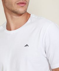 Camiseta-Masculina-Basica-com-Bordado-Manga-Curta-Gola-Careca-Branca-9964823-Branco_4
