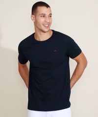 Camiseta-Masculina-Basica-com-Bordado-Manga-Curta-Gola-Careca-Azul-Marinho-9964823-Azul_Marinho_1