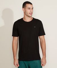 Camiseta-Masculina-Basica-com-Bordado-Manga-Curta-Gola-Careca-Preta-9964823-Preto_1