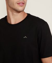 Camiseta-Masculina-Basica-com-Bordado-Manga-Curta-Gola-Careca-Preta-9964823-Preto_5