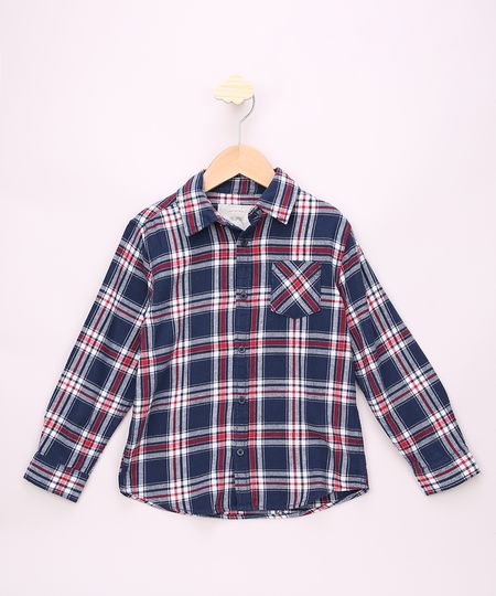 Camisa-Infantil-Estampada-Xadrez-com-Bolso-Manga-Longa-Azul-Marinho-9808454-Azul_Marinho_1 Camisa-Infantil-Estampada-Xadrez-com-Bolso-Manga-Longa-Azul-Marinho-9808454-Azul_Marinho_1
