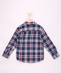 Camisa-Infantil-Estampada-Xadrez-com-Bolso-Manga-Longa-Azul-Marinho-9808454-Azul_Marinho_2