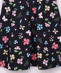 Vestido-Infantil-Texturizado-Estampado-Floral-com-Vazado-e-Babado-Alca-Larga-Preto-9952056-Preto_3