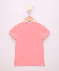 Blusa-Infantil-Turma-do-Mickey-com-Glitter-Manga-Curta-Coral-9954804-Coral_3