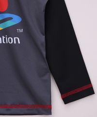 Camiseta-de-Praia-Infantil-Raglan-Playstation-Manga-Longa-com-Protecao-UV50--Preto-9964876-Preto_5