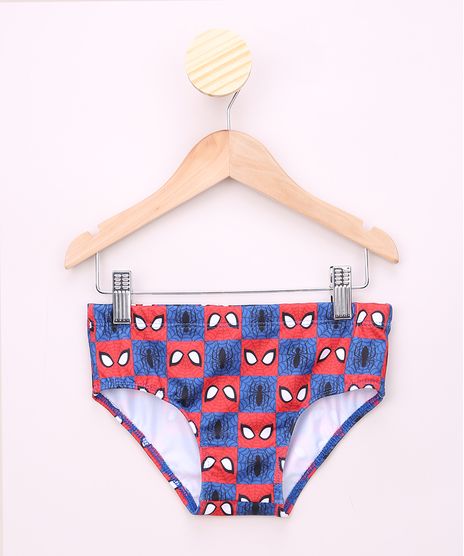 Sunga-Infantil-Slip-Homem-Aranha-Estampada-com-Protecao-UV50--Azul-Royal-9964880-Azul_Royal_1