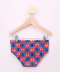 Sunga-Infantil-Slip-Homem-Aranha-Estampada-com-Protecao-UV50--Azul-Royal-9964880-Azul_Royal_2