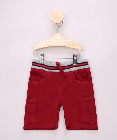 Bermuda-de-Sarja-Infantil-Cargo-com-Cordao-Vermelha-9953488-Vermelho_1