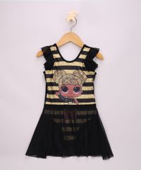 Maio-Infantil-LOL-Surprise-Queen-B-com-Listras-e-Babado-Protecao-UV50----Saia-de-Tule-Preto-9957697-Preto_1