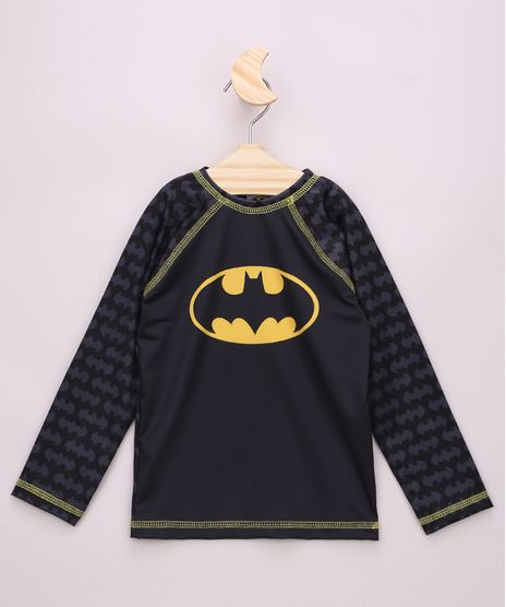 Camiseta-de-Praia-Infantil-Raglan-Batman-Manga-Longa-com-Protecao-UV50--Preto-9959657-Preto_1