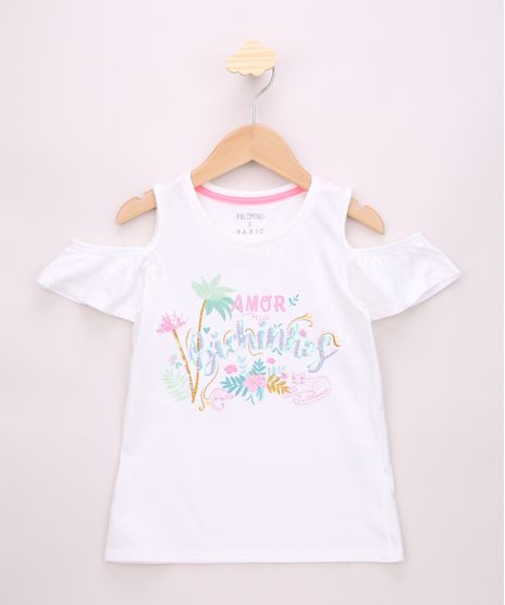 Blusa-Infantil-Open-Shoulder--Amor-Pelos-Bichinhos--com-Paete-Manga-Curta-Off-White-9955409-Off_White_1