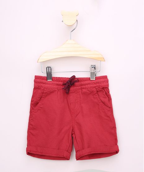 Bermuda-de-Sarja-Infantil-com-Cordao-e-Bolsos-Vermelha-1-9632289-Vermelho_1_1