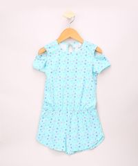 Macaquinho-Infantil-Open-Shoulder-Estampado-de-Estrelas-Manga-Curta-Verde-Agua-9952889-Verde_Agua_1