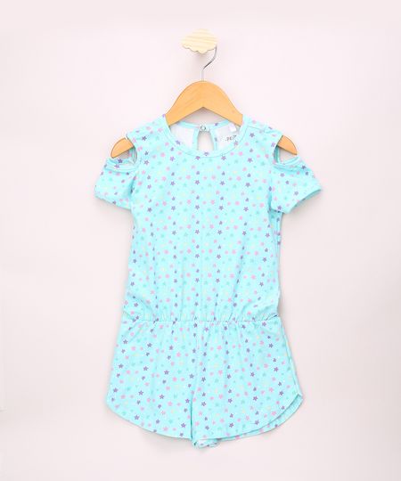 Macaquinho-Infantil-Open-Shoulder-Estampado-de-Estrelas-Manga-Curta-Verde-Agua-9952889-Verde_Agua_1
