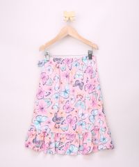 Saia-Jeans-Infantil-Midi-Transpassada-Estampada-de-Borboleta-com-Babado-e-Laco-Rosa-Claro-9964818-Rosa_Claro_2