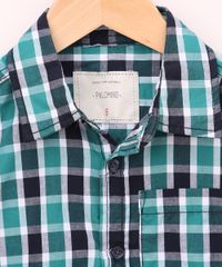 Camisa-Infantil-Estampada-Xadrez-com-Bolso-Manga-Curta-Verde-9808448-Verde_5