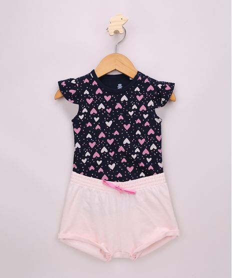 Conjunto-Infantil-de-Body-Estampado-de-Coracoes-com-Babado-na-Manga-Azul-Marinho---Short-de-Moletom-Rosa-Claro-9945863-Rosa_Claro_1