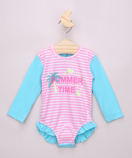 Maio-Body-Infantil--Summer-Time--Manga-Longa-com-Protecao-UV50--Azul-Claro-9959500-Azul_Claro_1