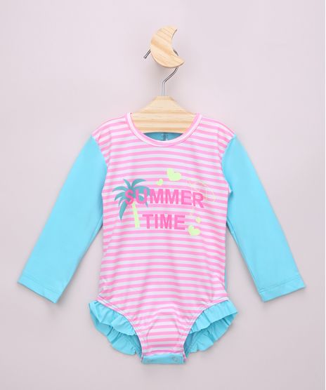 Maio-Body-Infantil--Summer-Time--Manga-Longa-com-Protecao-UV50--Azul-Claro-9959500-Azul_Claro_1