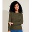 Sueter-de-Trico-Feminino-com-Textura-Decote-Redondo-Verde-Escuro-9814953-Verde_Escuro_1