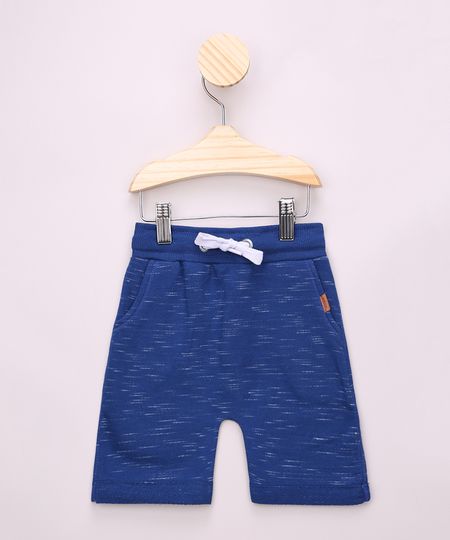 Bermuda-de-Moletom-Infantil-Basica-com-Cordao-e-Bolsos-Azul-Royal-9967755-Azul_Royal_1