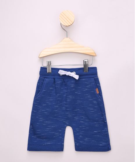 Bermuda-de-Moletom-Infantil-Basica-com-Cordao-e-Bolsos-Azul-Royal-9967755-Azul_Royal_1