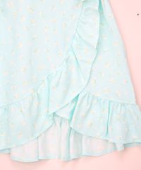 Saia-Jeans-Infantil-Midi-Transpassada-Estampada-Floral-com-Babado-e-Laco-Verde-Agua-9964813-Verde_Agua_5
