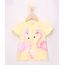Blusa-Infantil-Flamingos-com-Glitter-Manga-Curta-Amarela-9965733-Amarelo_1