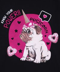 Blusa-Juvenil-Pug--Know-Your-Power--Flocada-Manga-Curta-Preta-9967476-Preto_3