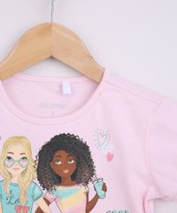 Blusa-Infantil--Best-Friends-Forever--com-Brilho-Manga-Curta-Rosa-Claro-9965732-Rosa_Claro_4