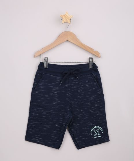 Bermuda-de-Moletom-infantil-com-Bolsos-e-Cos-Canelado-Azul-Marinho-9965812-Azul_Marinho_1