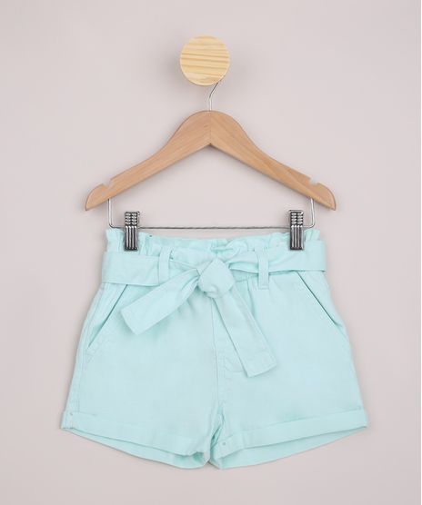 Short-Infantil-de-Sarja-Clochard-com-Faixa-e-Bolsos-Verde-Claro-9965928-Verde_Claro_1