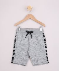 Bermuda-de-Moletom-infantil-Recorte-lateral--Playstation--com-Bolsos-e-Cos-Canelado-Cinza-Mescla-9970293-Cinza_Mescla_1