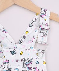 Jardineira-Infantil-de-Sarja-Estampada-de-Unicornios-com-Bolsos-Branca-9972470-Branco_3