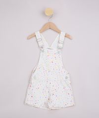 Jardineira-Infantil-de-Sarja-Estampada-de-Coracoes-com-Bolsos-Branca-9972471-Branco_1