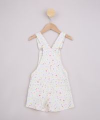 Jardineira-Infantil-de-Sarja-Estampada-de-Coracoes-com-Bolsos-Branca-9972471-Branco_2