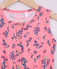 Macaquinho-Infantil-Estampado-Floral-com-Bolso-e-Botoes-Alca-Media-Rosa-9953111-Rosa_3