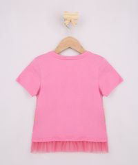 Blusa-Infantil-Cachorro-e-Bicicleta-com-Tule-Manga-Curta-Rosa-9955181-Rosa_3