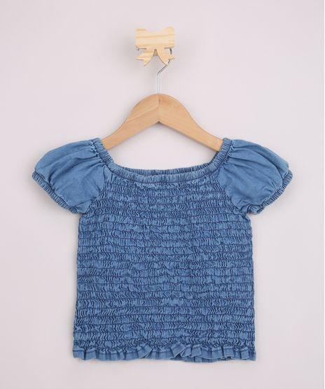 Blusa-Jeans-Infantil-com-Lastex-Manga-Bufante-Azul-Medio-9967379-Azul_Medio_1