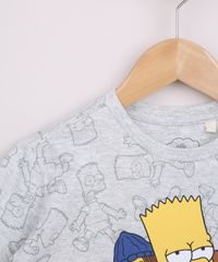 Camiseta-Infantil-Bart-Simpson-e-Amigos-Manga-Curta-Cinza-Mescla-9965115-Cinza_Mescla_4