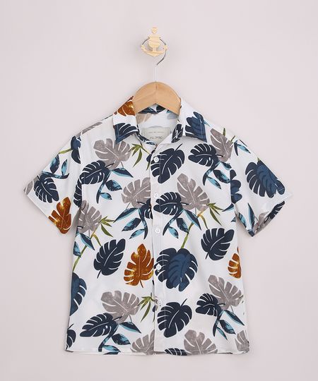 Camisa-Infantil-Estampada-Folhagem-Manga-Curta-Off-White-9967553-Off_White_1
