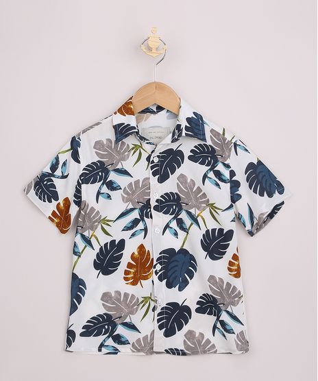 Camisa-Infantil-Estampada-Folhagem-Manga-Curta-Off-White-9967553-Off_White_1