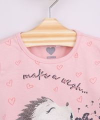 Blusa-Infantil-Porco-Espinho--Make-A-Wish--Manga-Curta-Rosa-Claro-9964678-Rosa_Claro_4