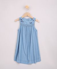 Vestido-Jeans-Infantil-Bordado-de-Flores-Alcas-Medias-Azul-Claro-9967378-Azul_Claro_1